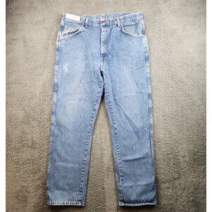 Wrangler Rugged Wear Classic Fit Jean Mens 38x32 No Stretch Heavyweight Workwear